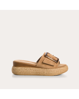 Mules Yaelle en cuir velours - Talon 5 cm Chic | Reqins