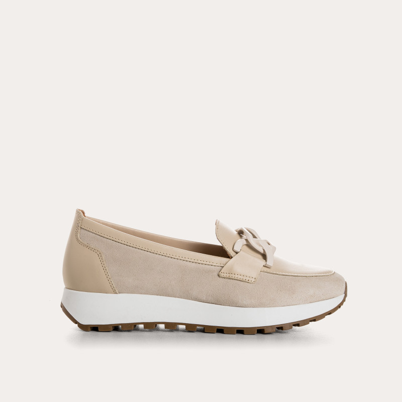 Mocassins Prianka en cuir velours et cuir - Élégance | Reqins