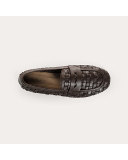 Kalou Moccasins in woven leather - Elegance & Comfort