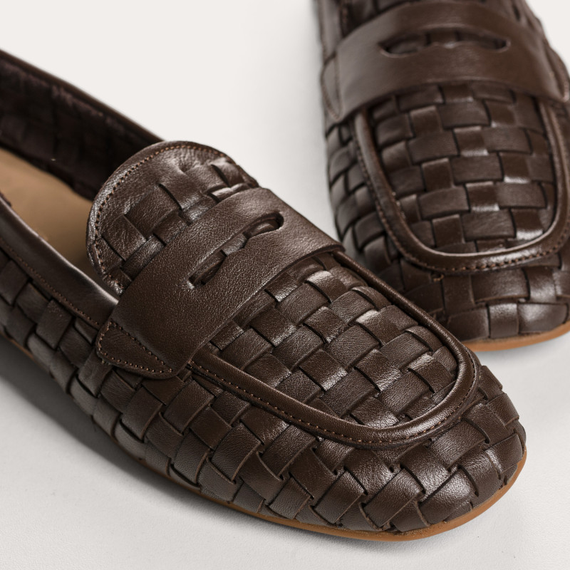 Kalou Leather Loafers with Leather Sole | Reqins