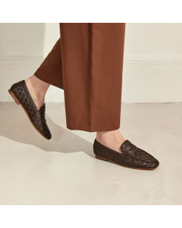 Mocassins Kalou en cuir tressé - Élégance & Confort | Reqins