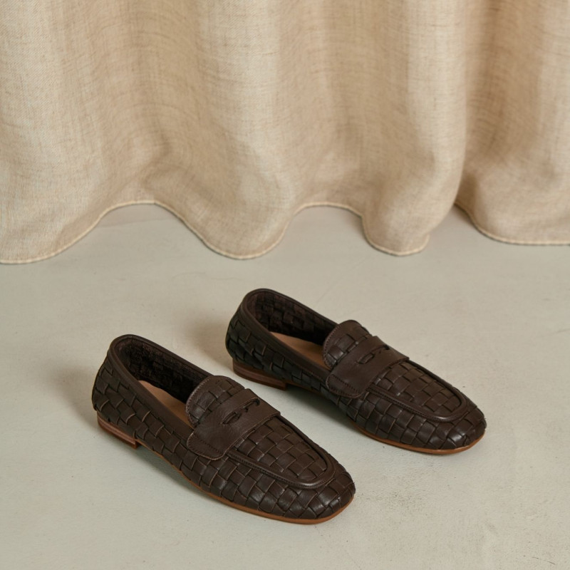 Kalou Leather Loafers with Leather Sole | Reqins