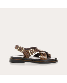 Sandales Laori en imprimé python - Style & Confort | Reqins