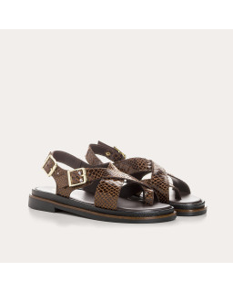Laori sandals in python print - Style & Comfort