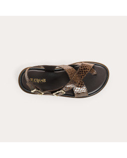 Laori sandals in python print - Style & Comfort
