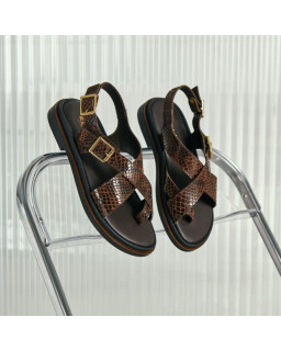 Sandales Laori en imprimé python - Style & Confort | Reqins