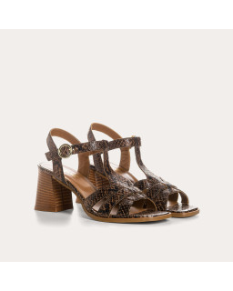 Lilith sandals in python print - Style & Comfort
