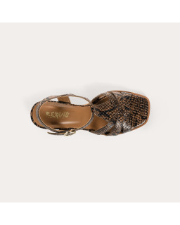 Lilith sandals in python print - Style & Comfort