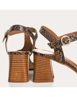 Sandales Lilith en imprimé python - Style & Confort | Reqins