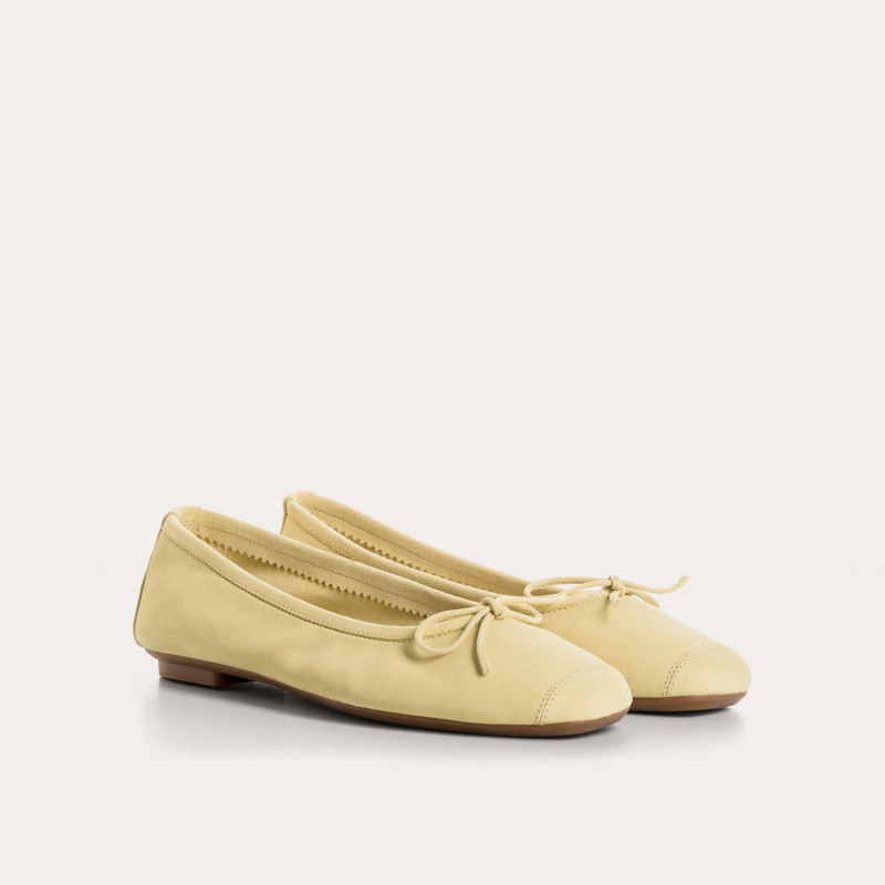 Ballerines Harmony en cuir velours souple | Reqins