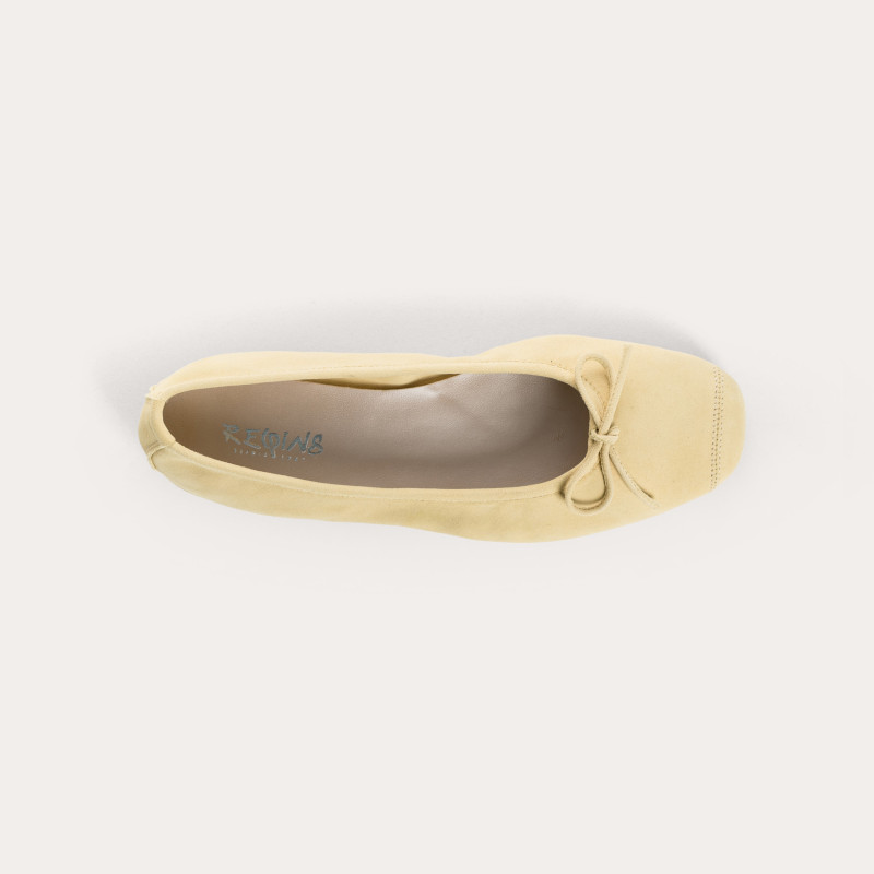Ballerines Harmony en cuir velours souple | Reqins