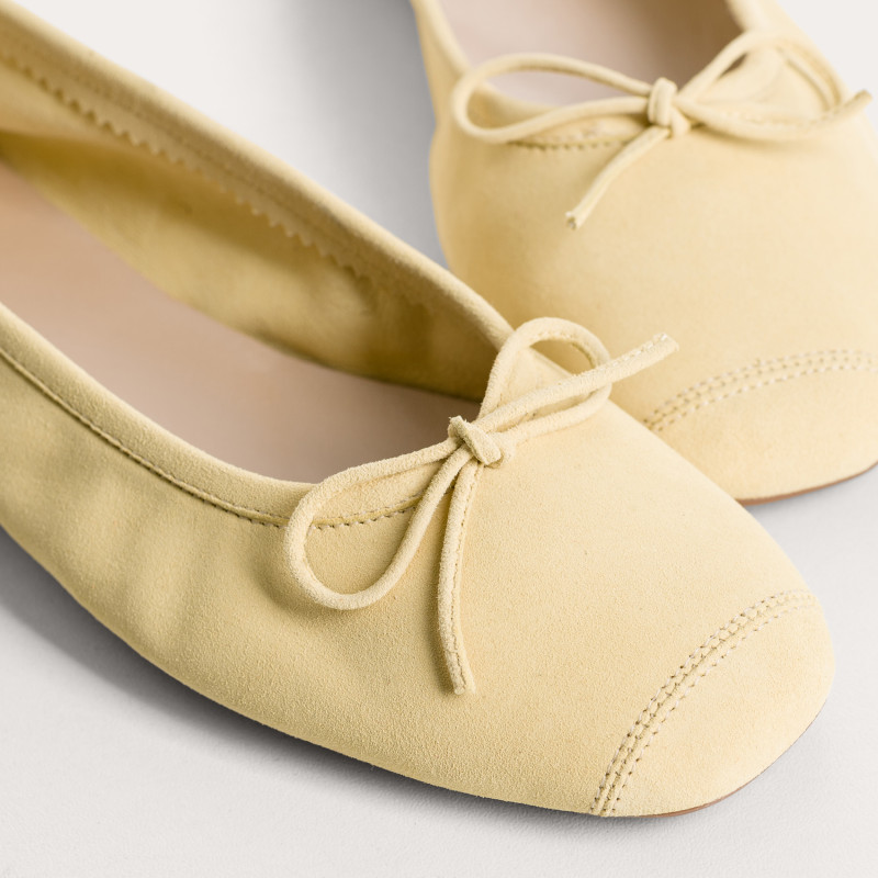 Ballerines Harmony en cuir velours souple | Reqins
