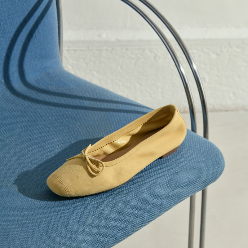 Ballerines Harmony en cuir velours souple | Reqins