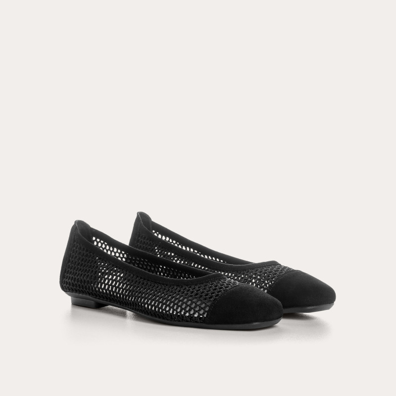 Ballerines Halcine en maille tricotée | Reqins