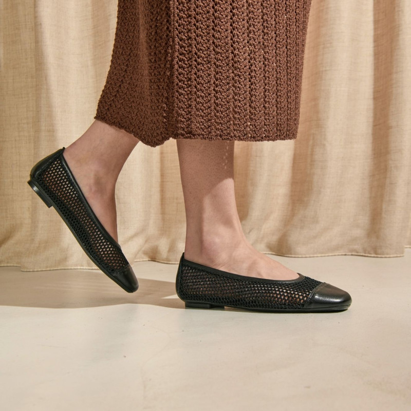 Ballerines Halcine en maille tricotée | Reqins