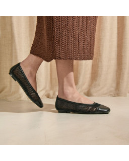 Halcine ballerinas in knitted knitting