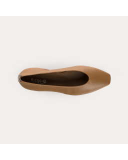 Thea camel leather and python print balloons