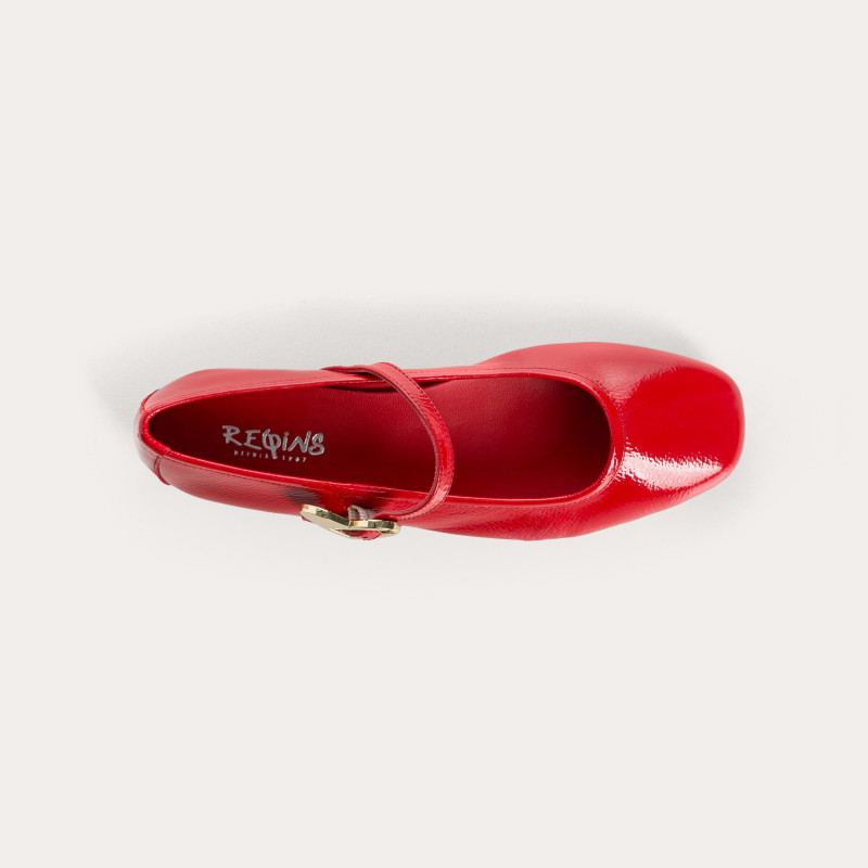 Ballerines Hamor rouge en vernis Naplak | Reqins