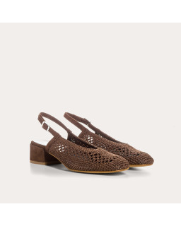 Slingbacks with heels Ravel in openwork hook | Reqins