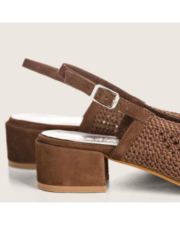 Slingbacks with heels Ravel in openwork hook | Reqins