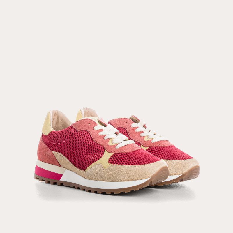 Mars sneakers in perforated suede mix