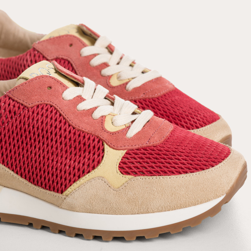Mars sneakers in perforated suede mix