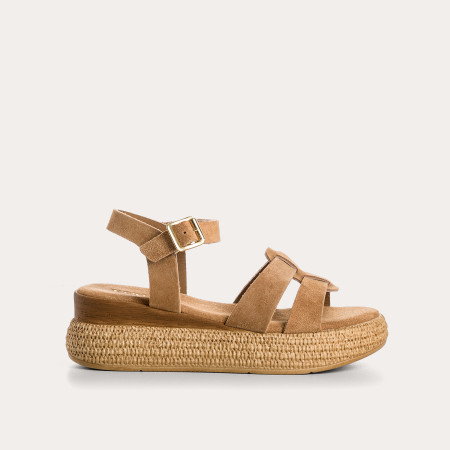 Yseult suede wedge sandals | Reqins