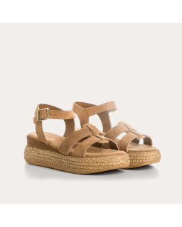 Yseult suede wedge sandals | Reqins