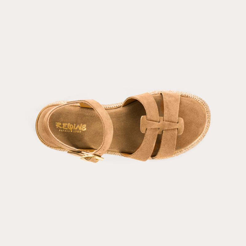 Yseult suede wedge sandals | Reqins