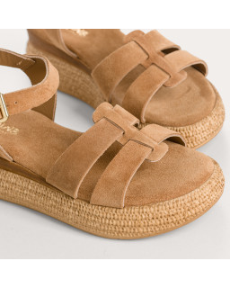 Yseult suede wedge sandals | Reqins