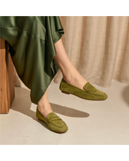 Mocassins Hema en cuir velours souple | Reqins