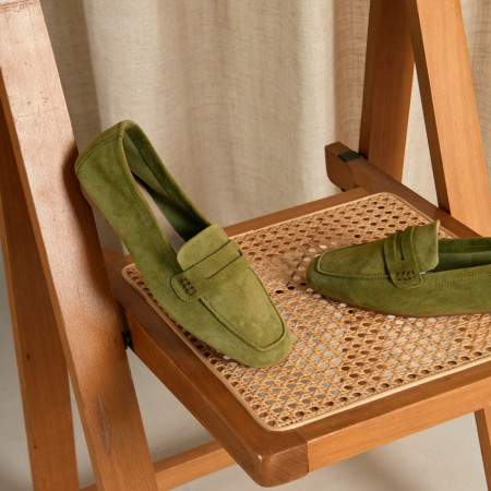 Mocassins Hema en cuir velours souple | Reqins