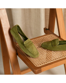 Mocassins Hema en cuir velours souple | Reqins