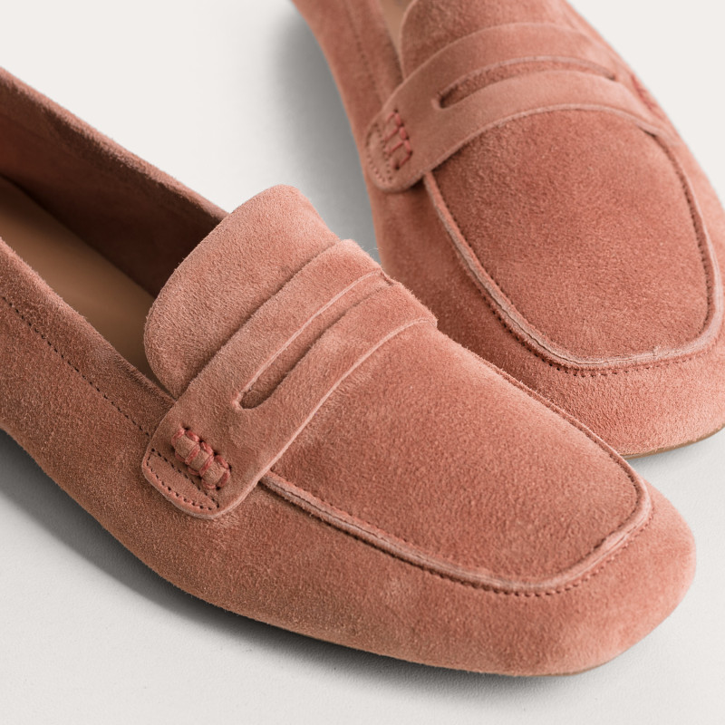 Mocassins Hema en cuir velours souple | Reqins