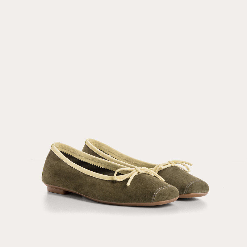 Harmony soft suede ballerinas