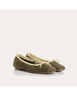 Harmony soft suede ballerinas