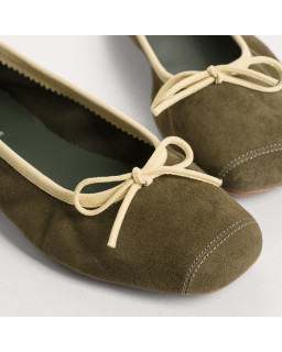 Harmony soft suede ballerinas