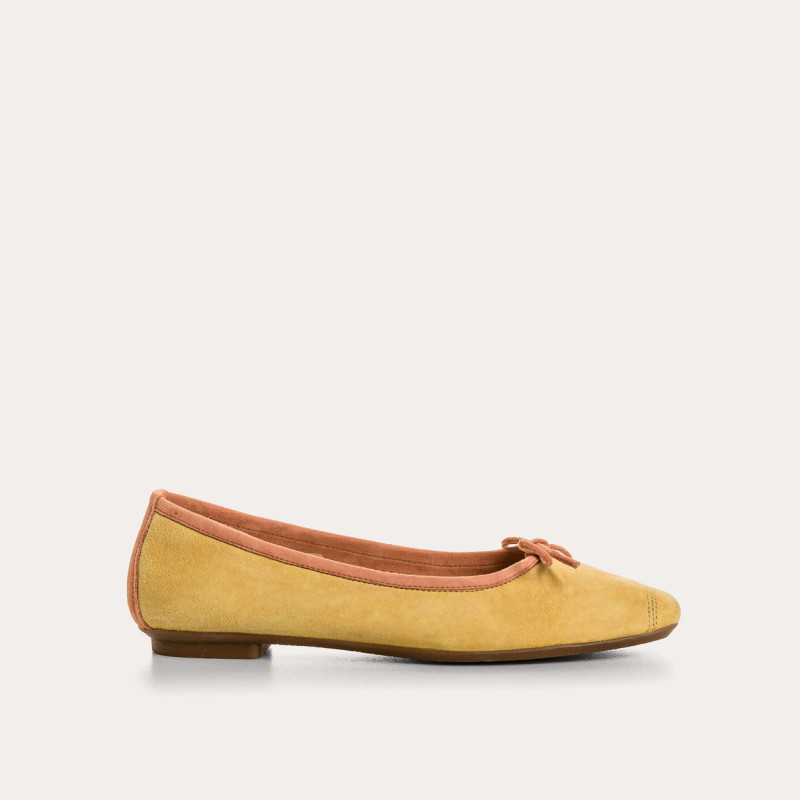 Ballerines Harmony en cuir velours souple | Reqins