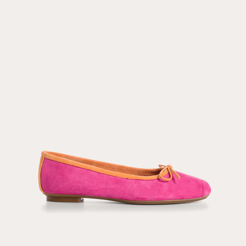 Ballerines Harmony en cuir velours souple | Reqins