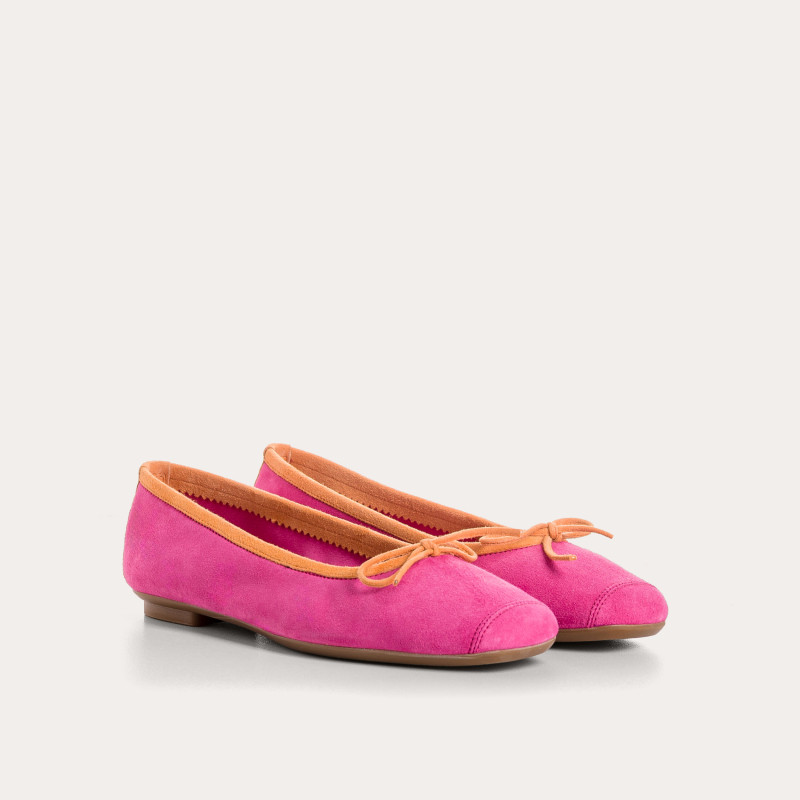 Harmony soft suede ballerinas