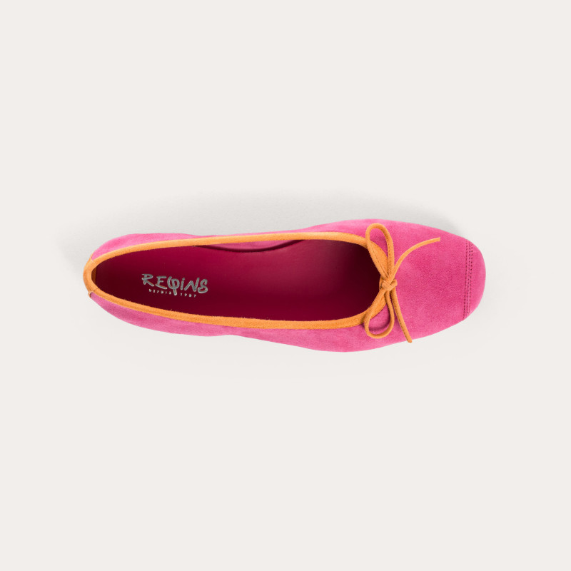 Ballerines Harmony en cuir velours souple | Reqins