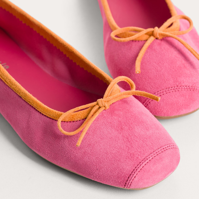 Harmony soft suede ballerinas