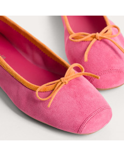 Harmony soft suede ballerinas