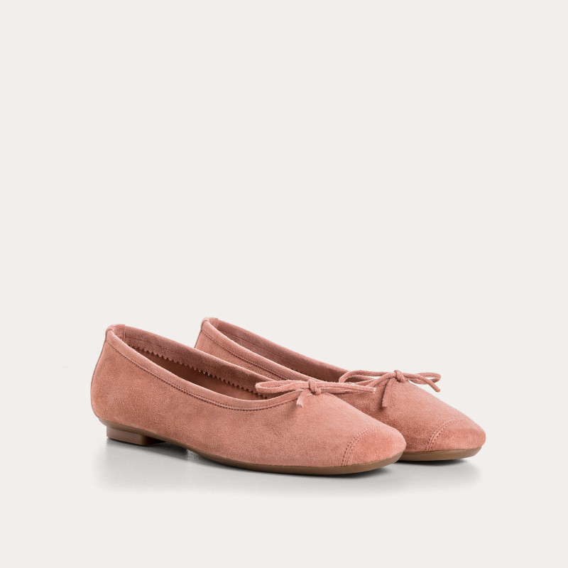 Ballerines Harmony en cuir velours souple | Reqins