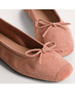 Harmony soft suede ballerinas