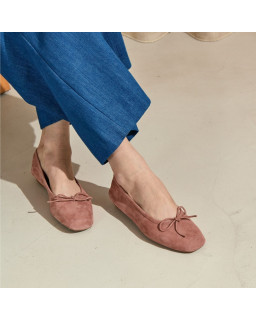 Harmony soft suede ballerinas