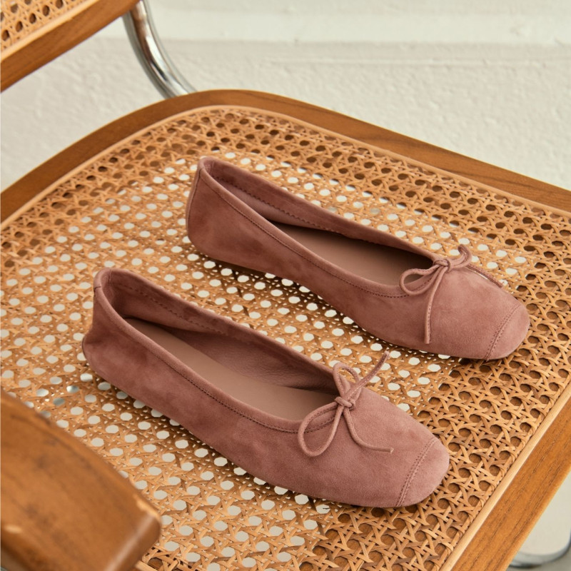 Harmony soft suede ballerinas