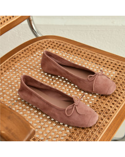 Ballerines Harmony en cuir velours souple | Reqins