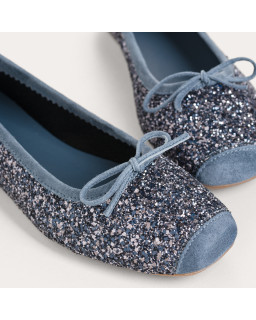 Harmony ballerinas with glitter and square tip