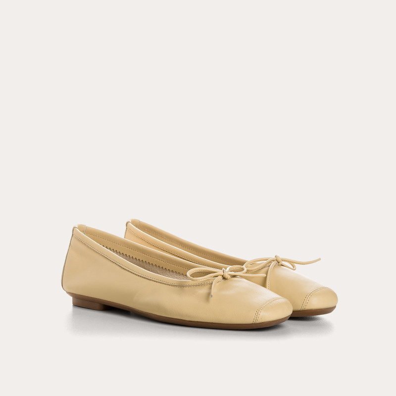 Ballerines Harmony en cuir lisse | Reqins